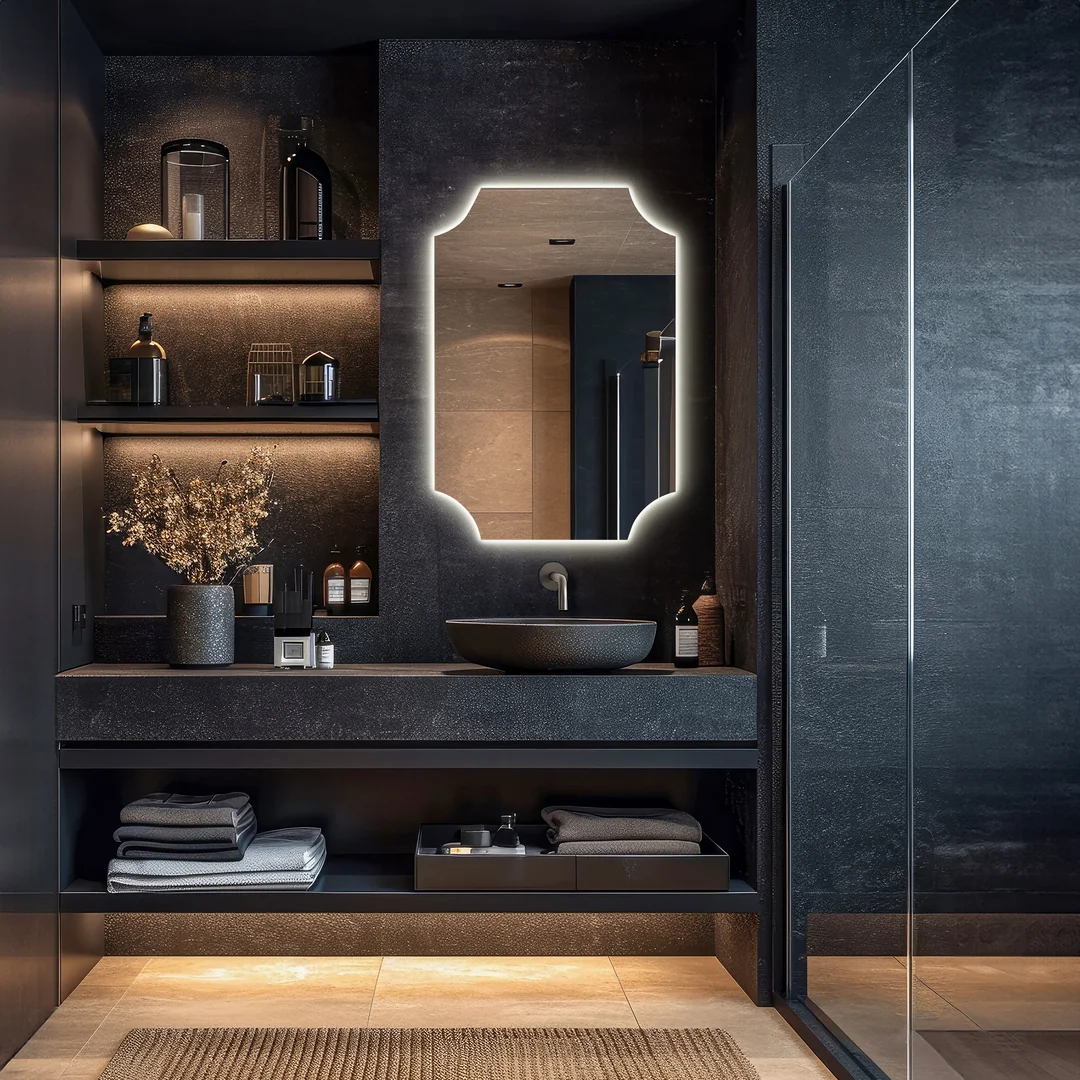 Klasik Formlu LED Işıklı Banyo Aynası